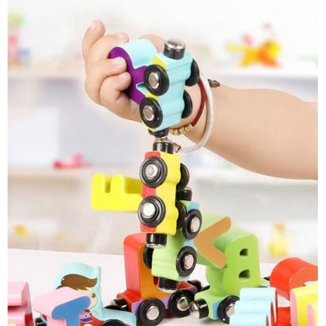 Extrokids Montessori Learning Alphabetic Magnet Car - EKR0010