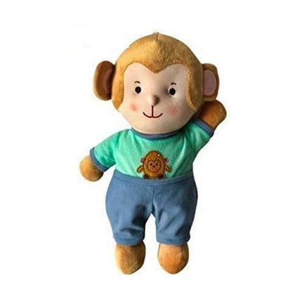 Extrokids Toddlers Soft Washable Fabric Monkey Doll Toy with Attractive Eyes and Cute Smile for Kids - EKR0032