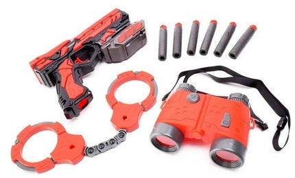 Extrokids Kids Protective Army Mission Launcher Gun Set With Handcuffs And Binoculars - EKR0058