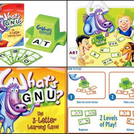 Extrokids Montessori 3 Letter Learning Game Whats GNU - EKR0075