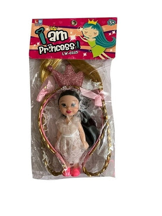 Extrokids Toddlers Multicolor I am Princess Cute Baby Dolls with Crown - EKR0122