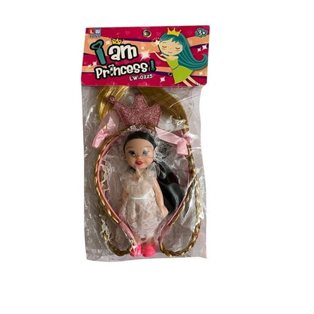 Extrokids Toddlers Multicolor I am Princess Cute Baby Dolls with Crown - EKR0122