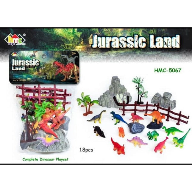 Extrokids Montessori Learning Dinosaur Play World with Trees Toys for Kids - EKR0134