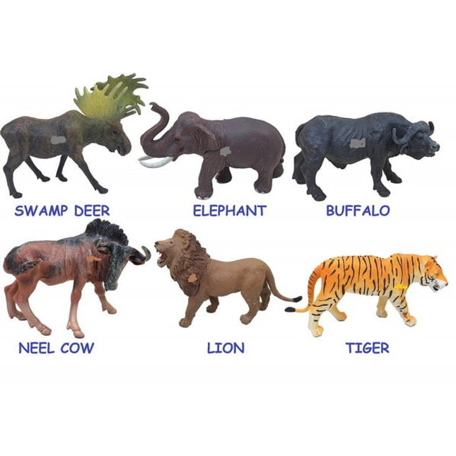 Extrokids Montessori Learning Wild Animal Figures Play Set Toys for Kids - EKR0135