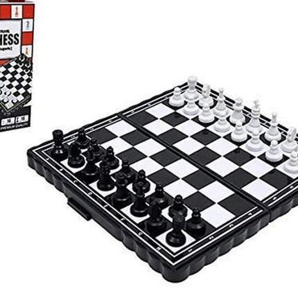 Extrokids Pocket Size Magnetic Travel Chess , Mini Fordable Board Game Folding Camping - EKR0141