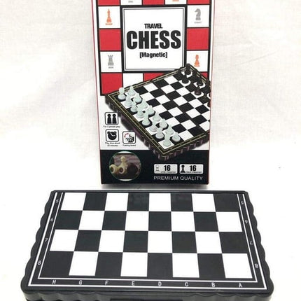 Extrokids Pocket Size Magnetic Travel Chess , Mini Fordable Board Game Folding Camping - EKR0141