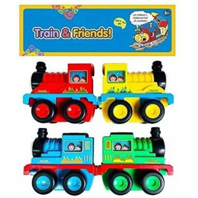 Extrokids Montessori Unbreakable Train Engine Toy for Kids Toy Vehicle for Baby Friction Power Toy for Girls Boys - EKR0164