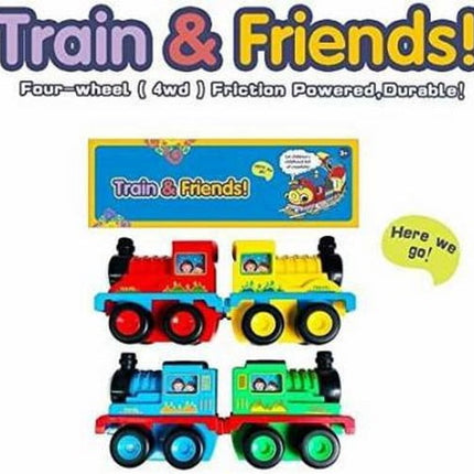 Extrokids Montessori Unbreakable Train Engine Toy for Kids Toy Vehicle for Baby Friction Power Toy for Girls Boys - EKR0164