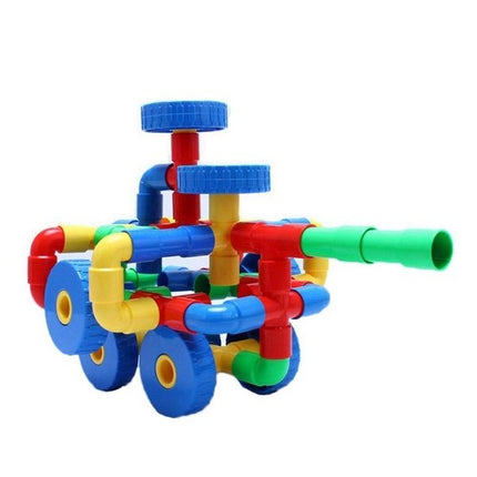 Extrokids Multicolor Educational DIY Creative Pipe & Joint Building Blocks Toy for Kids- EKR0184