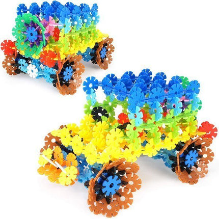 Extrokids Planet of Toys Plastic Building Snowflake Shape Blocks - EKR0202