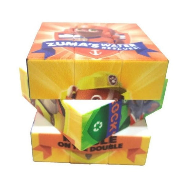 Extrokids Paw Patrol Printed 3D Effect 3x3 Stickerless Magic Cube Puzzle Toy - EKR0234