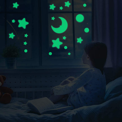 Extrokids Glow in The Dark Radium Wall/Ceiling Decoration Stickers Smiley Shaped - 10 Pcs - EKR0264A