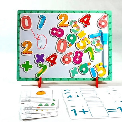 Extrokids Wooden with Magnetic Numbers Board Tray Toy - EKSD0028