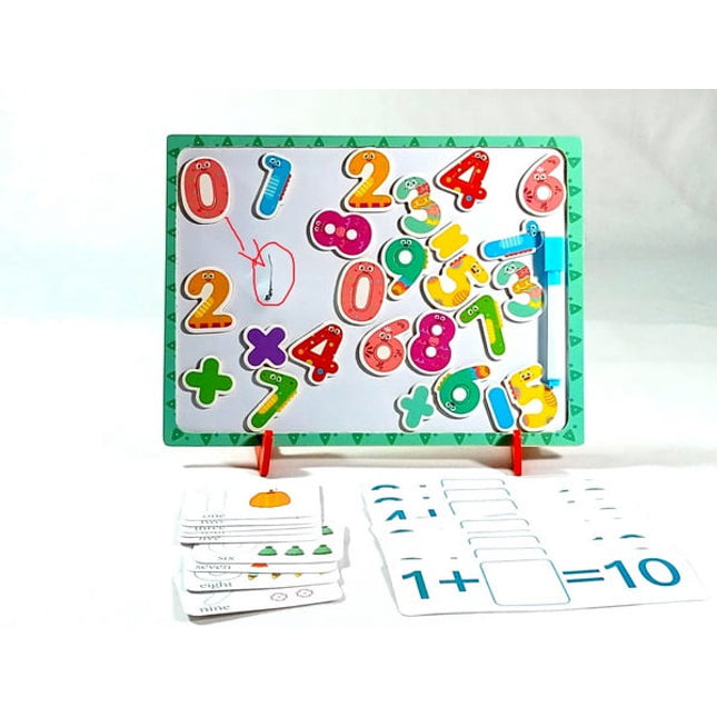 Extrokids Wooden with Magnetic Numbers Board Tray Toy - EKSD0028
