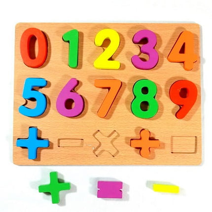 Extrokids Wooden Numbers Puzzle Board - EKSD0048