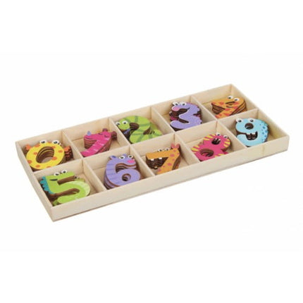 Extrokids SET OF WOODEN NUMBERS FOR DECOR MONSTERS - EKT1824
