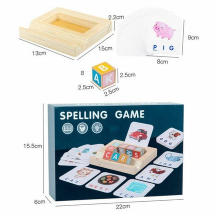 Extrokids Matching Spelling Letter Board Learning Educational Kids Toys - EKT1857