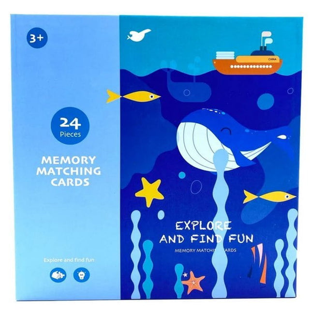 Extrokids Montessori Teaching Wooden Shadow Matching Game Graphics Card - EKT1860