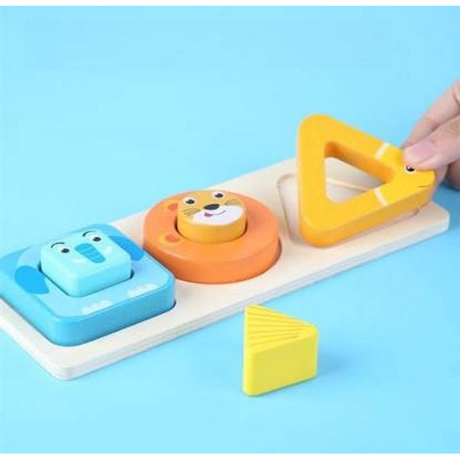 Extrokids Animal Shape Matching Board (Multicolor) - EKT1888