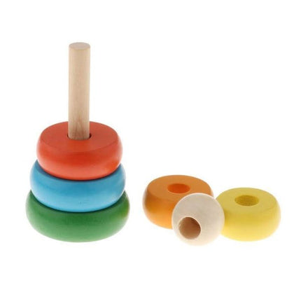 Extrokids Wooden Geometry Block Game Toy Cover Tower - EKT1896E