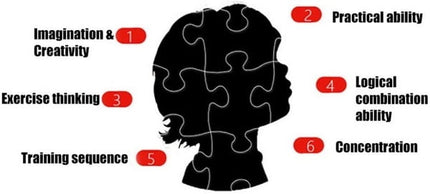 Extrokids Wooden Geometry Block Game Toy Building blocks - EKT1896I