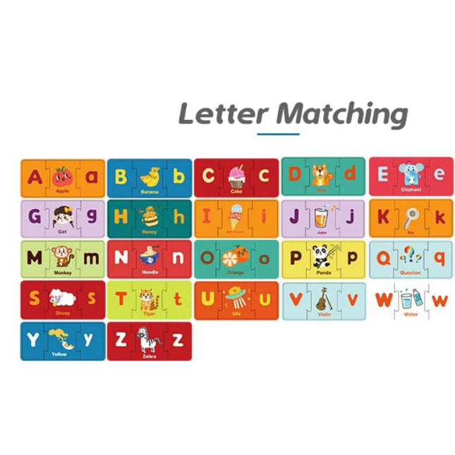 Extrokids Alphabet Letter Matching Jigsaw Puzzles Learning and Brain Teaser Educational Toy - EKT1897