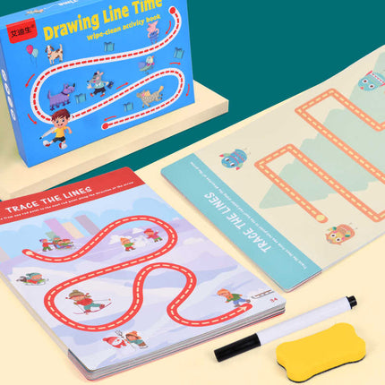 Extrokids Montessori Pre Schooler Writing & Drawing Training Activity Book Toy - EKT1903