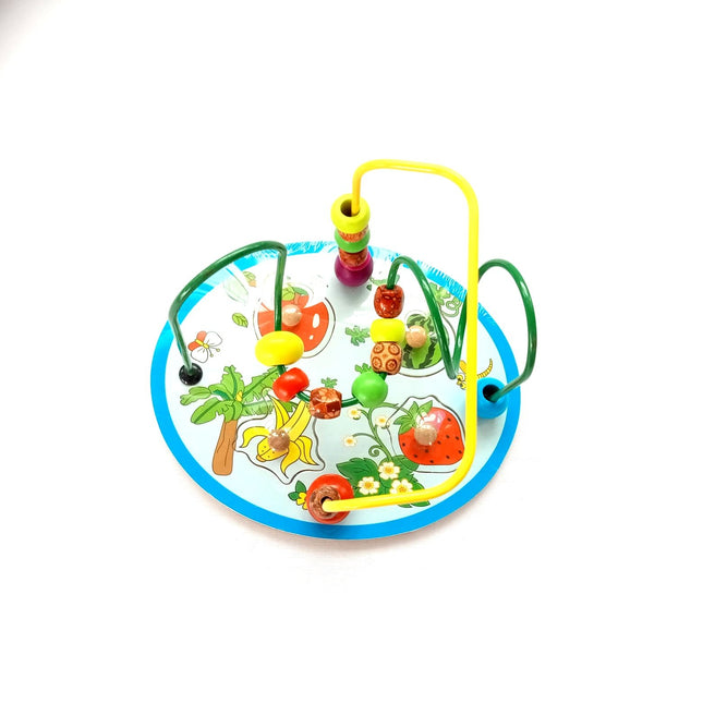 Extrokids Wooden Around Beads Wire Maze Educational Toy - Fruits - EKT1904B