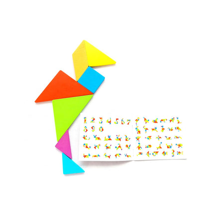 Extrokids Wooden Tangram Brain Teaser Educational Developmental Toy For Kids - EKT1906