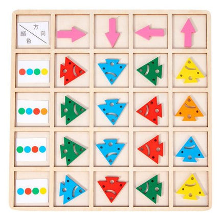 Extrokids Wooden Education Learning Color Direction Arrow Matching For Kids - EKT1907