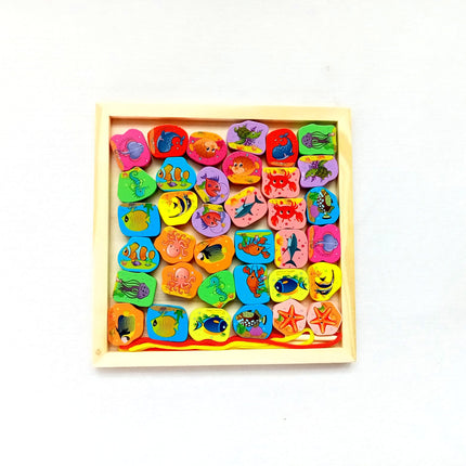 Extrokids Wooden Fruit Bead Lacing Toy Stringing Beading Game - EKT1914F