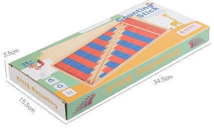 Extrokids Math Toy Montessori Material Math Home Edition Red And Blue Digital Stick Childrens Enlightenment Early Education Toy - EKT1930