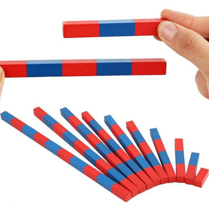Extrokids Math Toy Montessori Material Math Home Edition Red And Blue Digital Stick Childrens Enlightenment Early Education Toy - EKT1930
