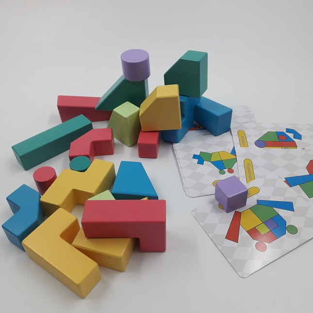 Extrokids Wooden Shapes Magic Block - EKT1941