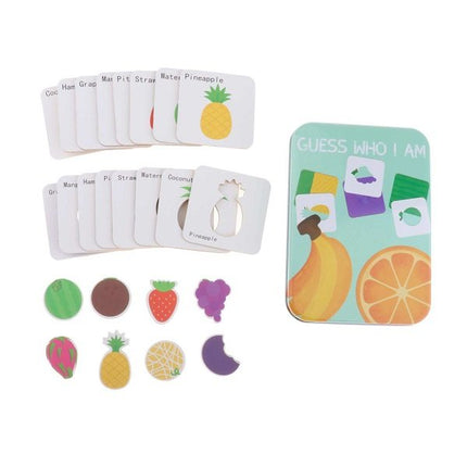 Extrokids Kids Learning Flash Cards Insect Fruits Toy Puzzle Shape Maching Card - EKT1953
