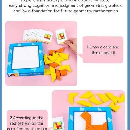 Extrokids Children Wooden Educational Toys Thinking and Logic Training 3D Puzzle Blocks - EKT1985