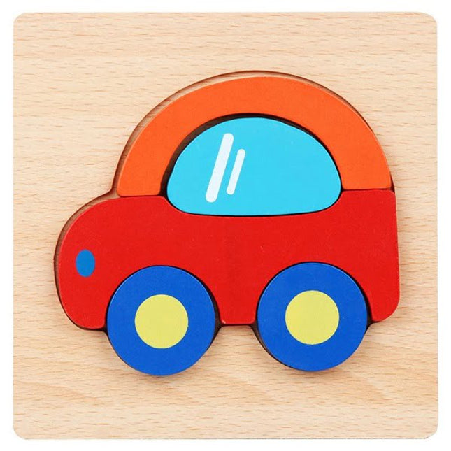 Extrokids Wooden 3D Puzzle Board - Car - EKT1997