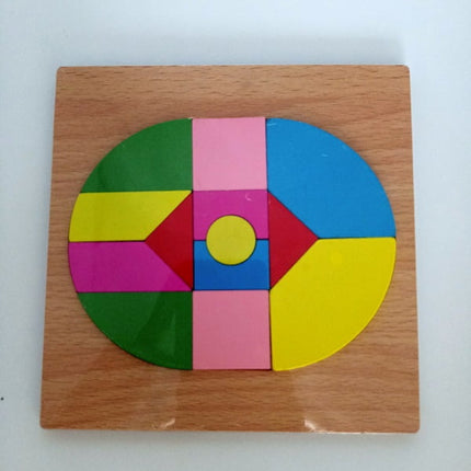 Extrokids Wooden toy Puzzle - Oval - EKT1999