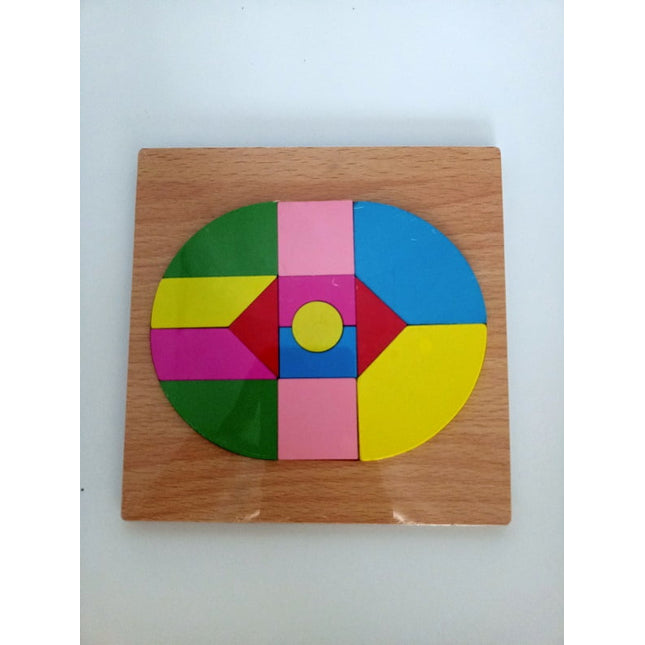 Extrokids Wooden toy Puzzle - Oval - EKT1999