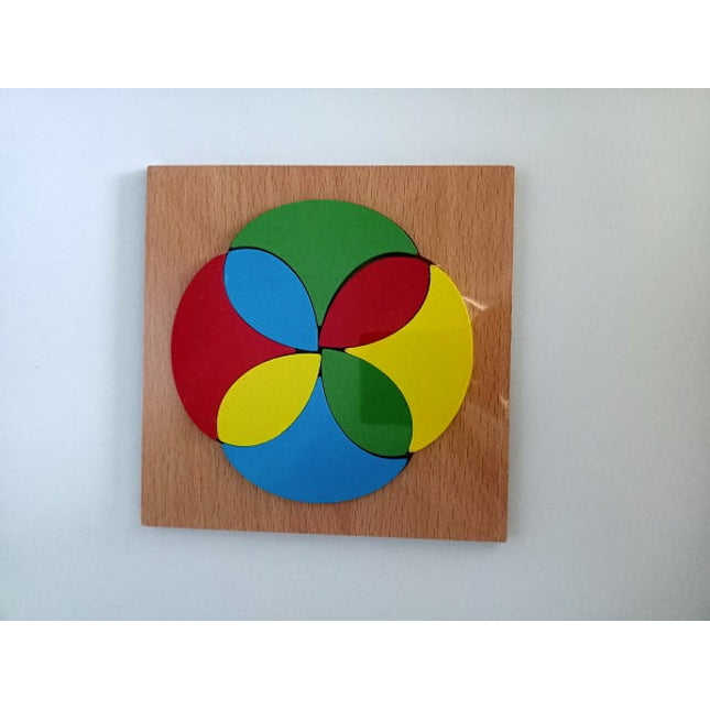 Extrokids Wooden toy Puzzle - Flower - EKT2000