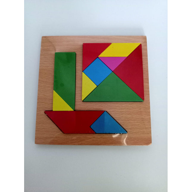 Extrokids 2 in 1 Wodden Tangram Puzzle Toy - EKT2002