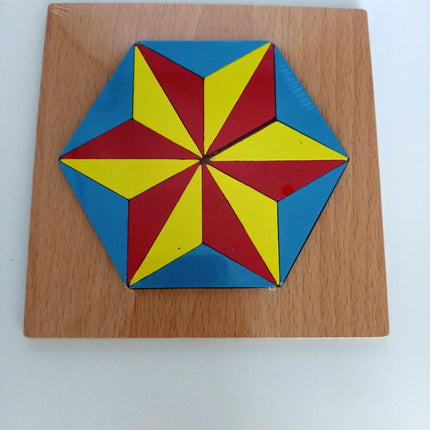 Extrokids Wodden Hexagonal Star Puzzle Toy - EKT2006