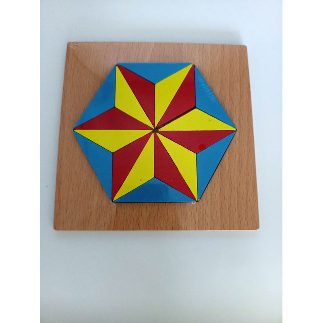 Extrokids Wodden Hexagonal Star Puzzle Toy - EKT2006