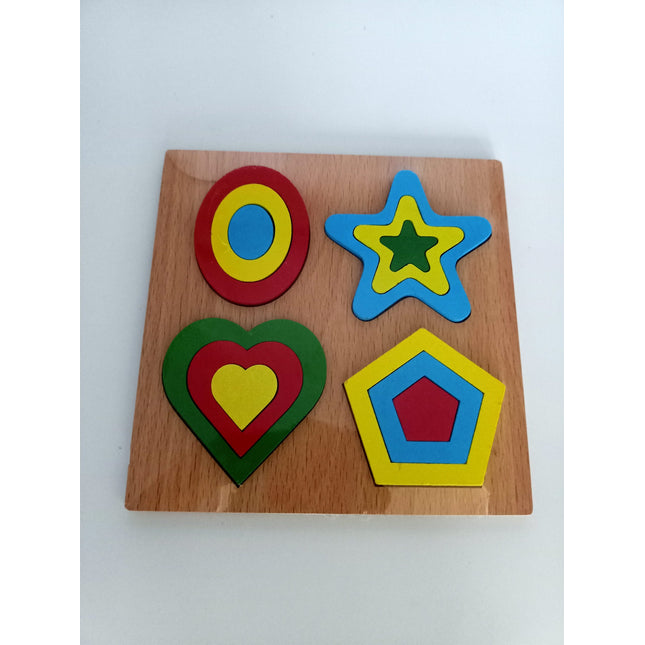 Extrokids 4 in 1 Wooden Puzzle Toy - EKT2007