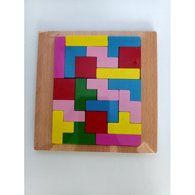 Extrokids Wodden Building Block Puzzle Toy - EKT2010