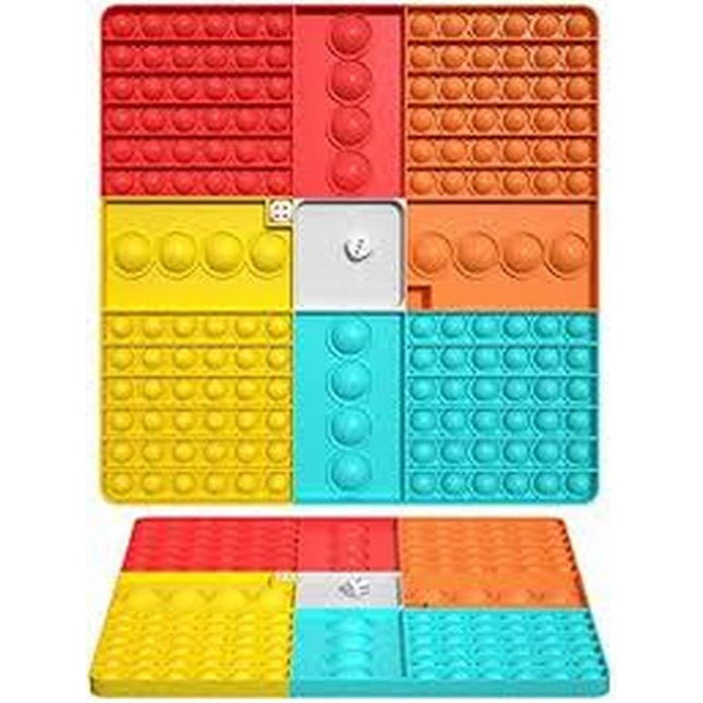 Extrokids 4-Player Square Pop it Board Game - EKT2036