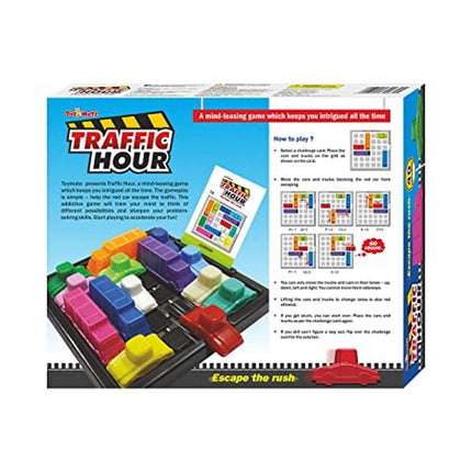 Extrokids Toymate Traffic Hour - 40 Logical Thinking Challenges - A Mind Teasing Puzzle Game for Kids 8 Years & Above - EKT2041