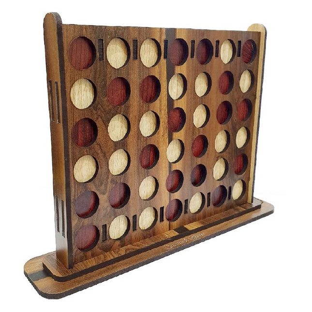 Extrokids STRYCO Connect Four Wooden Game - EKT2044