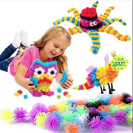 Extrokids Crafts Bunchems Thorn Ball Clusters Mega Pack with 35 Accessories - EKT2056