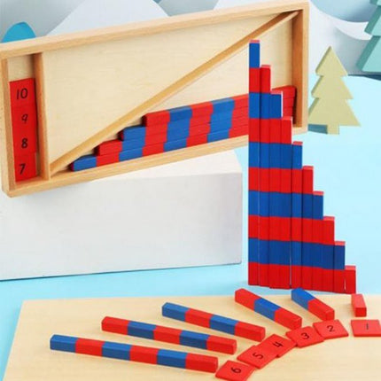 Extrokids Math Toy Montessori COUNTING STICK - Red And Blue Digital Stick-EKT2070